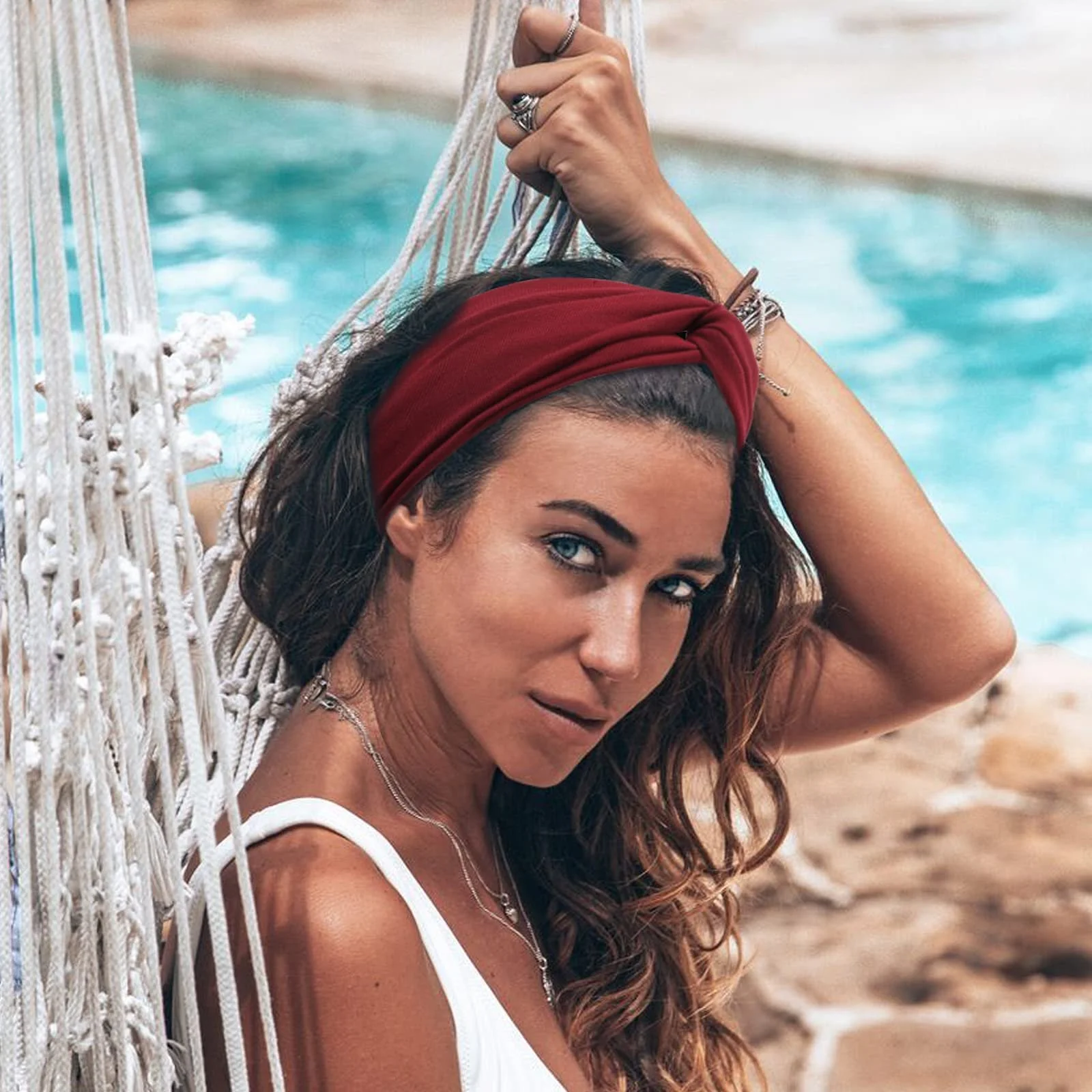 Бохо Повязка Женская Эластичная, фото №6