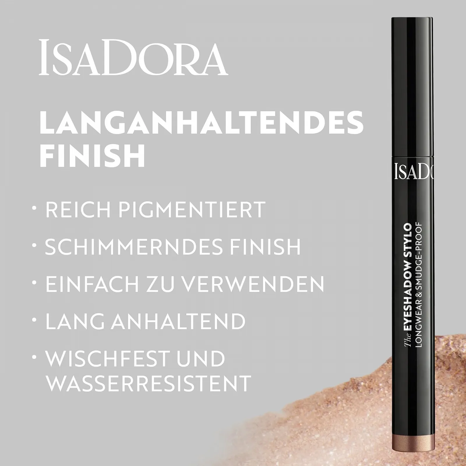 Тени для век IsaDora Водостойкий карандаш Golden Glow, фото №2