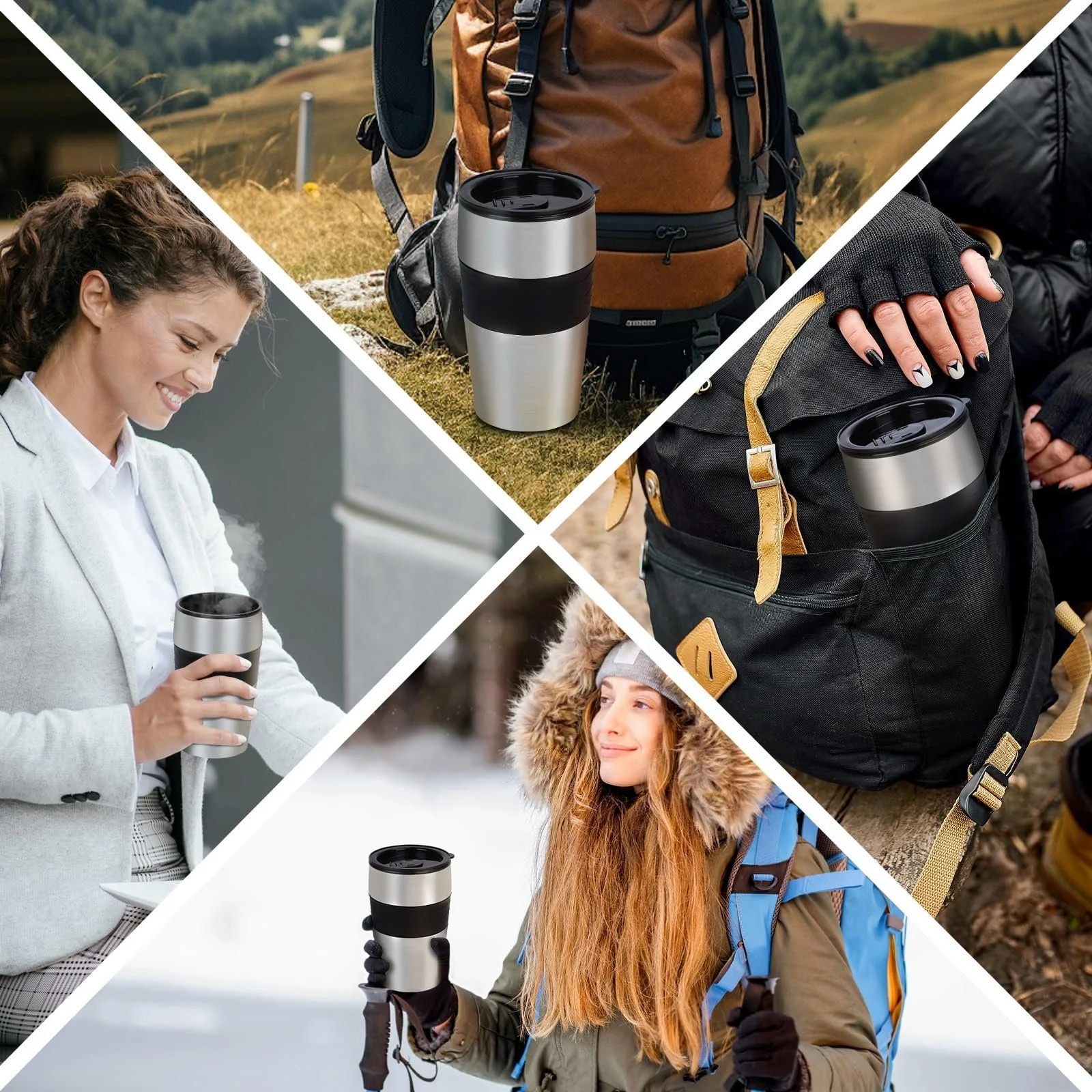 Фильтровая кофеварка Aigostar Coffey с термокружкой 420 мл 700 Вт Black, фото №9