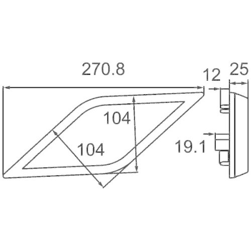 Задний фонарь HELLA SHAPELINE STYLE 2NR 013 345-221 правый, фото №3