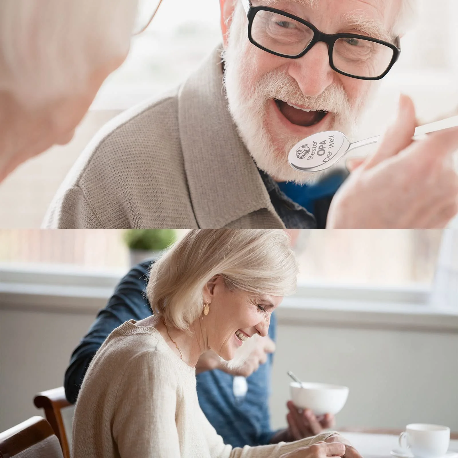 Ложка Keismodye Beste Opa Oma Der Welt, нержавіюча сталь Набір з 2 штук, фото №4 Ложка Keismodye Beste Opa Oma Der Welt, нержавіюча сталь Набір з 2 штук, фото №4