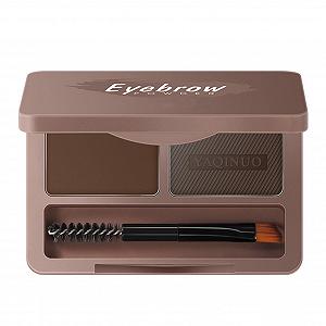 Пудра для бровей Rianpesn Waterproof Powder 2 цвета с кистью, зеркалом в футляре для путешествий для сумочки - Фото 1