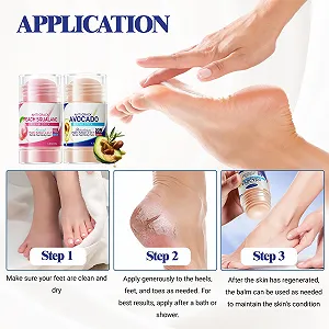 Крем для ног Summer foot Набор 2 шт. для очень сухой кожи с персиком и авокадо и 10 масками для ног synthetic.ua - Фото 1