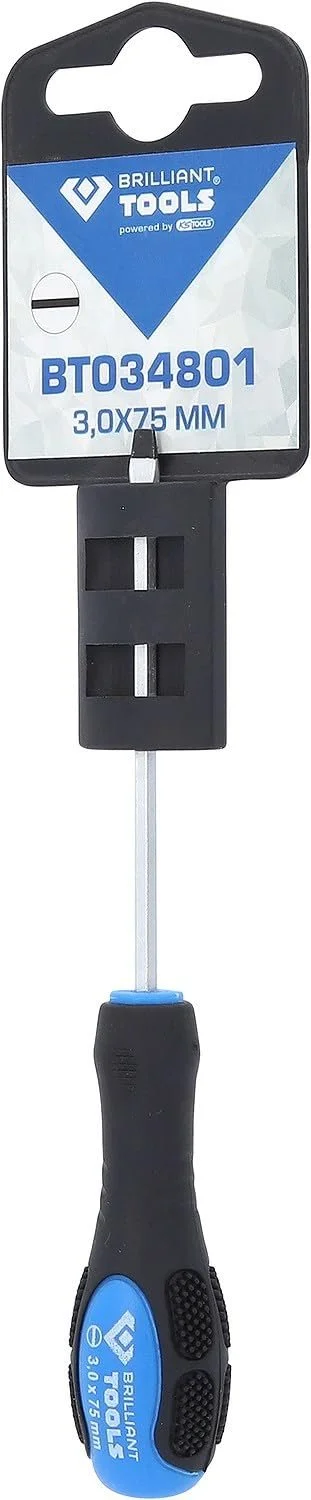 Викрутка шліцьова Brilliant Tools BT034801 з ударним ковпачком 3.0 мм, фото №3