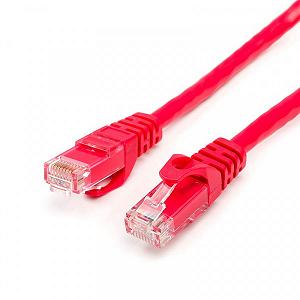 Патч-корд UTP Atcom RJ45 Cat.6, медь 0.5 м красный - Фото 1