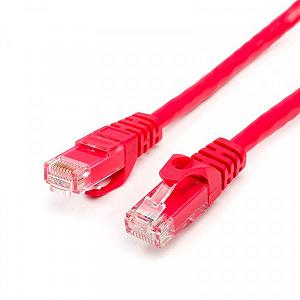 Патч-корд UTP Atcom RJ45 Cat.6, медь 0.5 м красный