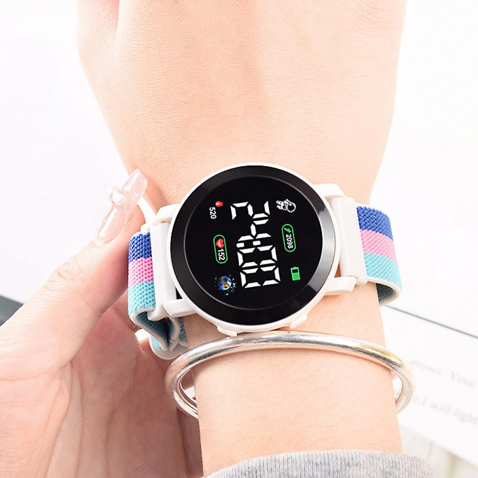 Годинник ohfruit з еластичним ремінцем багатофункціональний зі світловим циферблатом сучасний, фото №5 Годинник ohfruit з еластичним ремінцем багатофункціональний зі світловим циферблатом сучасний, фото №5