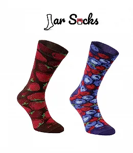 Носки Strawberries and Blueberry Rainbow Socks 2 пары synthetic.ua - Фото 1