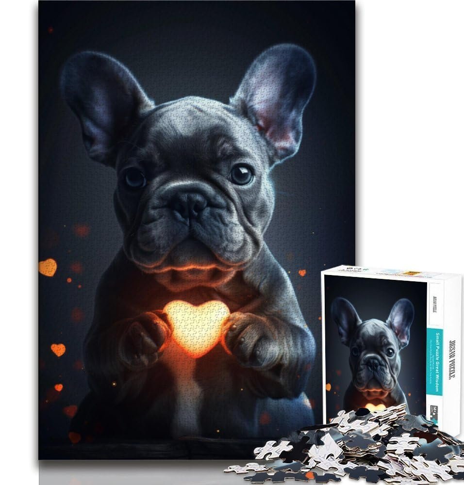 Пазл French Bulldog 1000 деталей (38 x 26 см), фото №1