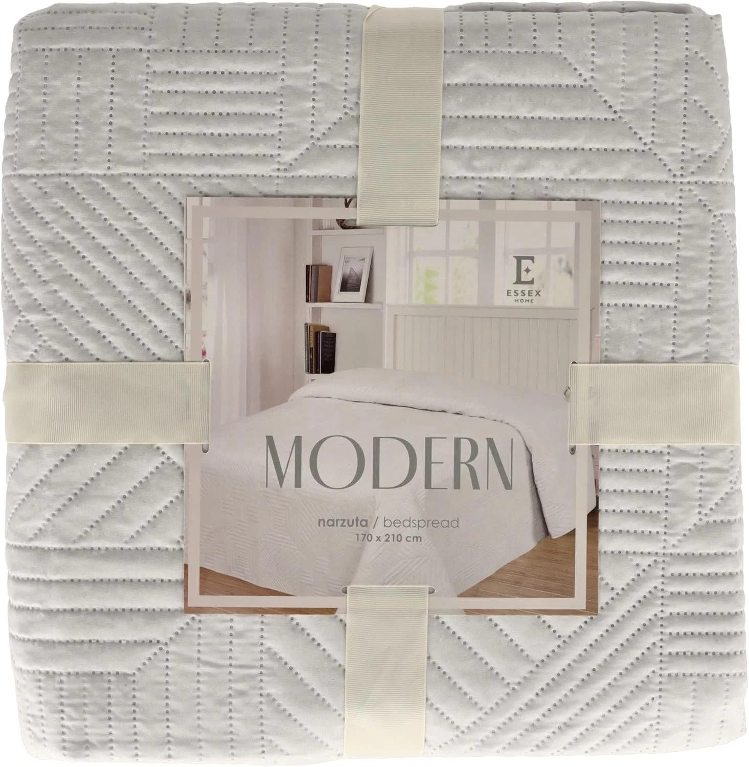 Покрывало ESSEX 170 x 210 см Бежевый, фото №1