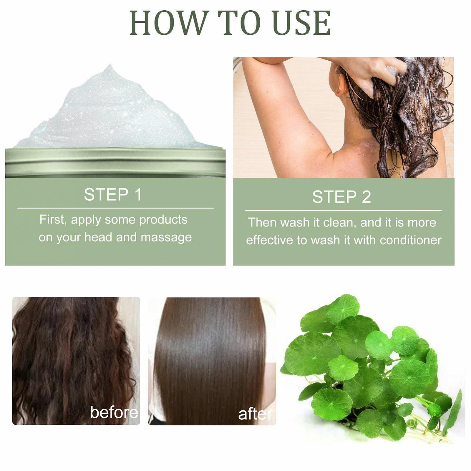 Шампунь Sea Salt Centella Scalp Cleansing Hair Refreshing Oil Control Зелений 100 г, фото №6