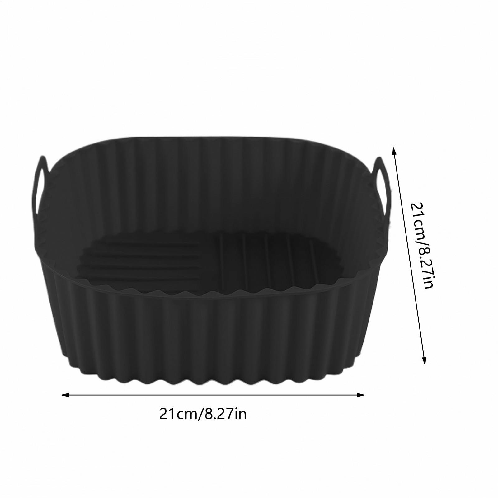 Силіконова форма для мультипечі Square Air Fryer Liner квадратна антипригарна складана, фото №6