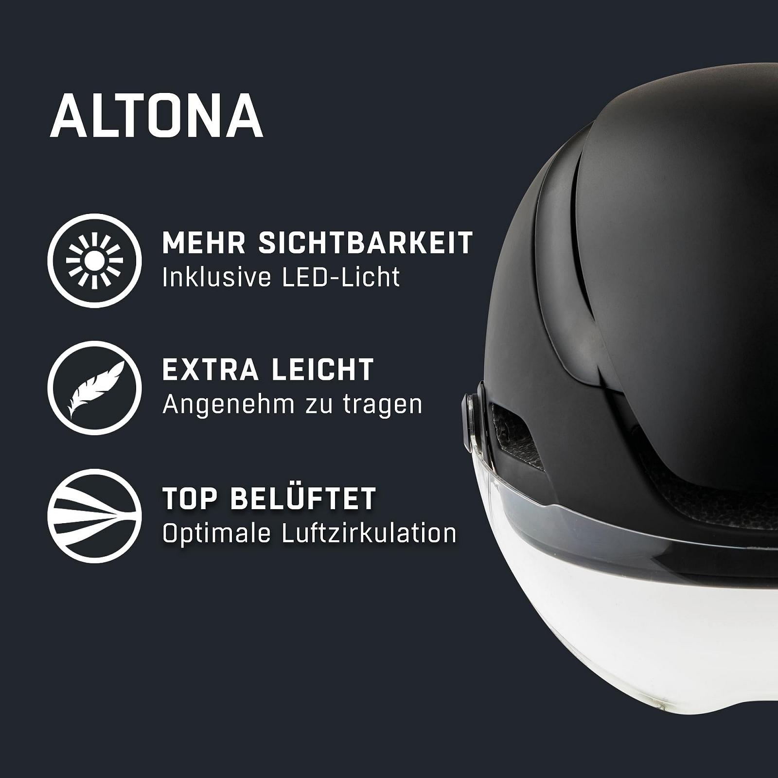 Шолом Велосипедний ALPINA Altona M Charcoal/Anthracite Matt 2021, фото №2