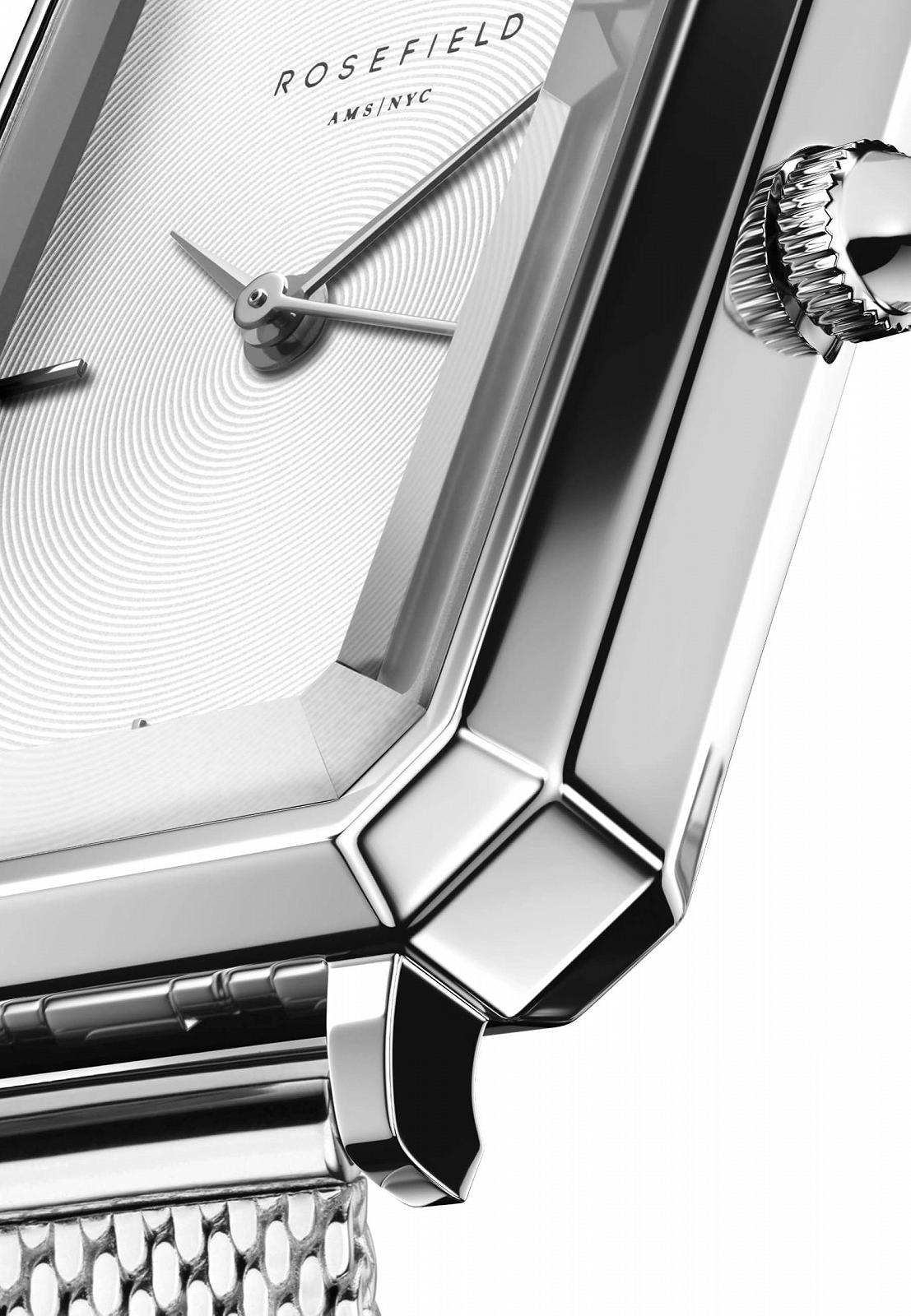 Часы Octagon XS Mesh Rose Gold с белым циферблатом и корпусом Rose Gold 19.5x24 мм OWRMR-O59 Нержавеющая сталь, фото №3 Часы Octagon XS Mesh Rose Gold с белым циферблатом и корпусом Rose Gold 19.5x24 мм OWRMR-O59 Нержавеющая сталь, фото №3