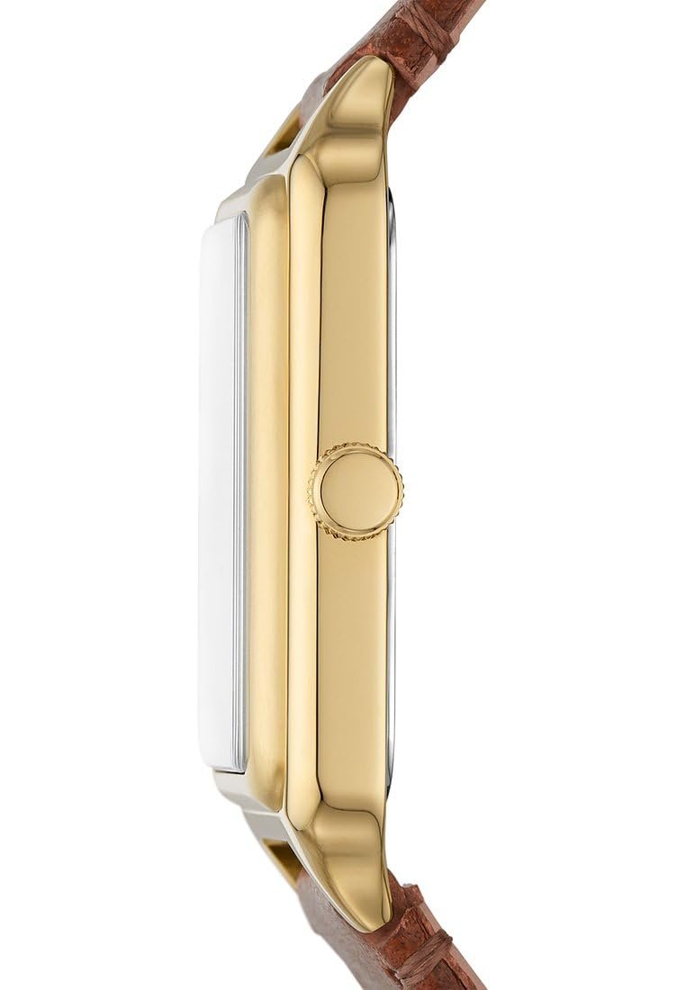 Женские Кварцевые часы Fossil Raquel 26 мм Коричневый и белый, фото №3