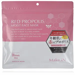 Маска для обличчя Make.iN Red Propolis 30 шт. Зволожуюча та зміцнююча - Фото 1