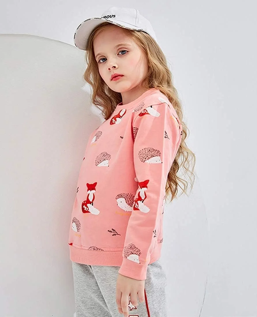 Джемпер Little Hand для девочек, детский хлопковый топ, повседневный пуловер с длинными рукавами для малышей, размер 92-122, фото №4