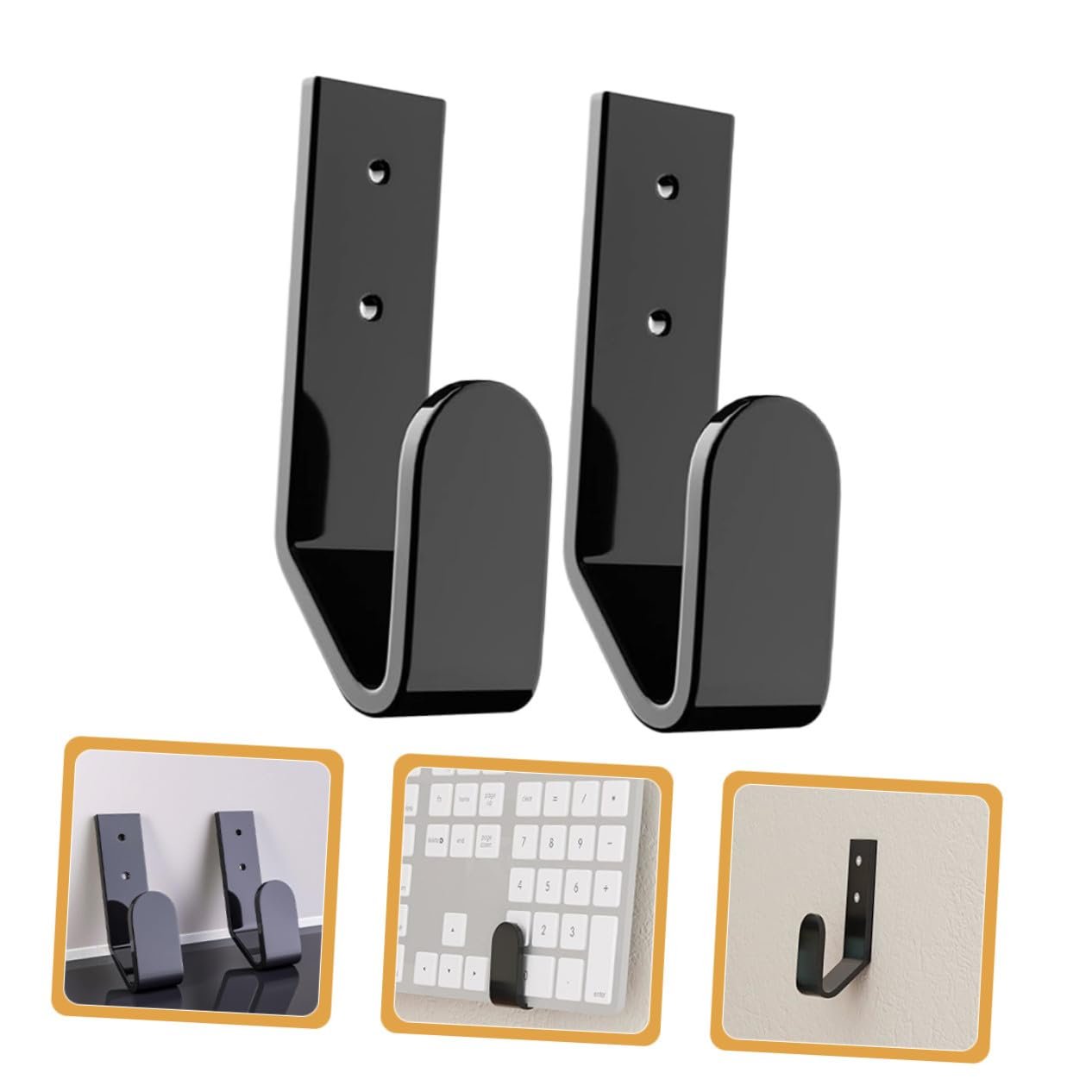 Настенное крепление для клавиатуры NUOBESTY, 4 шт., черный, фото №7