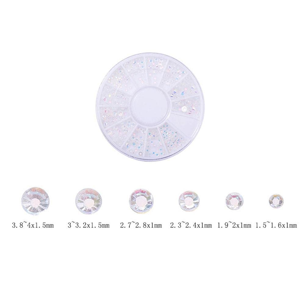Кристаллы для ногтей, набор бисера и драгоценных камней для дизайна ногтей, 1 коробка (12 ячеек), фото №2