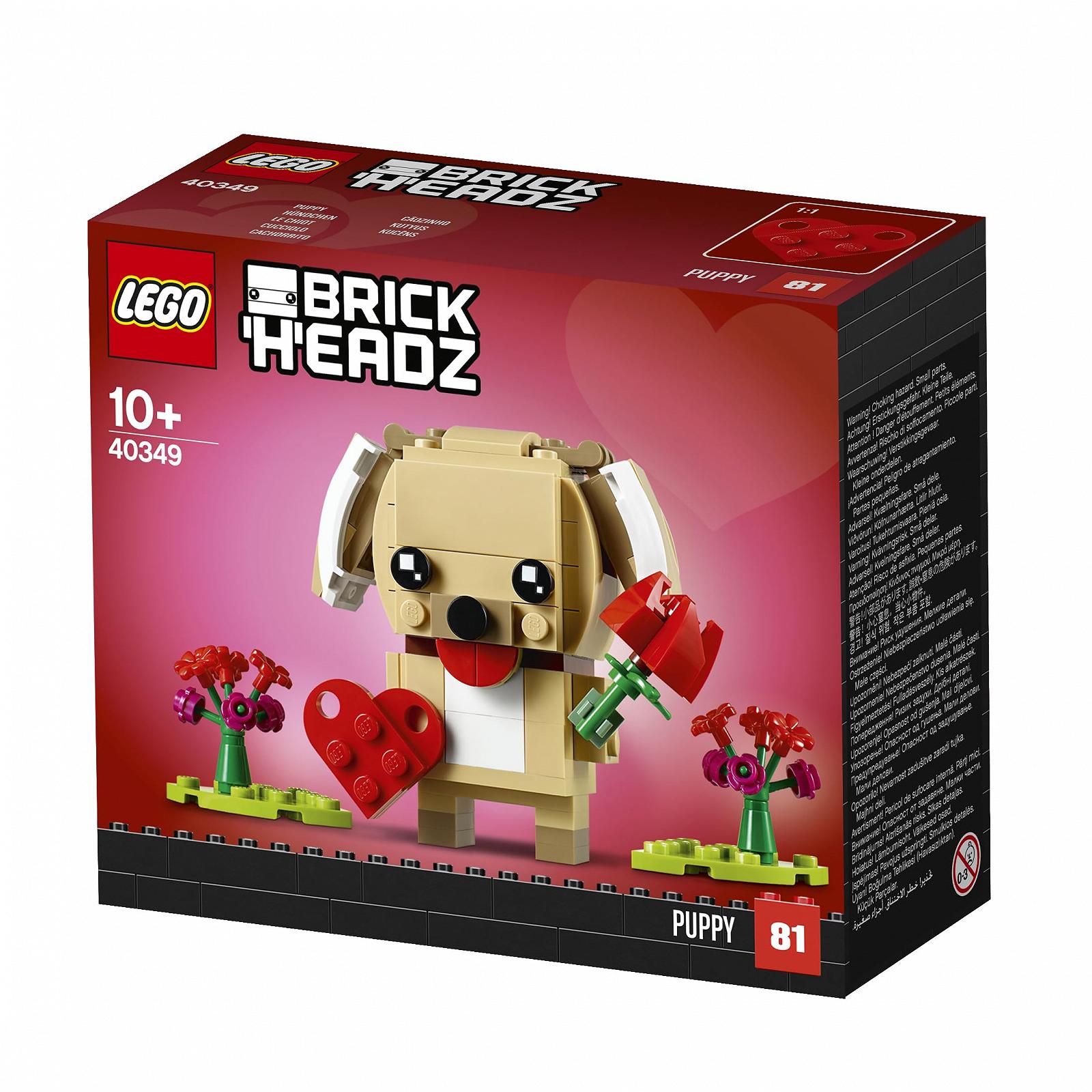 Конструктор Lego Brickheadz 40349 Valentine's Day Puppy, фото №5 Конструктор Lego Brickheadz 40349 Valentine's Day Puppy, фото №5