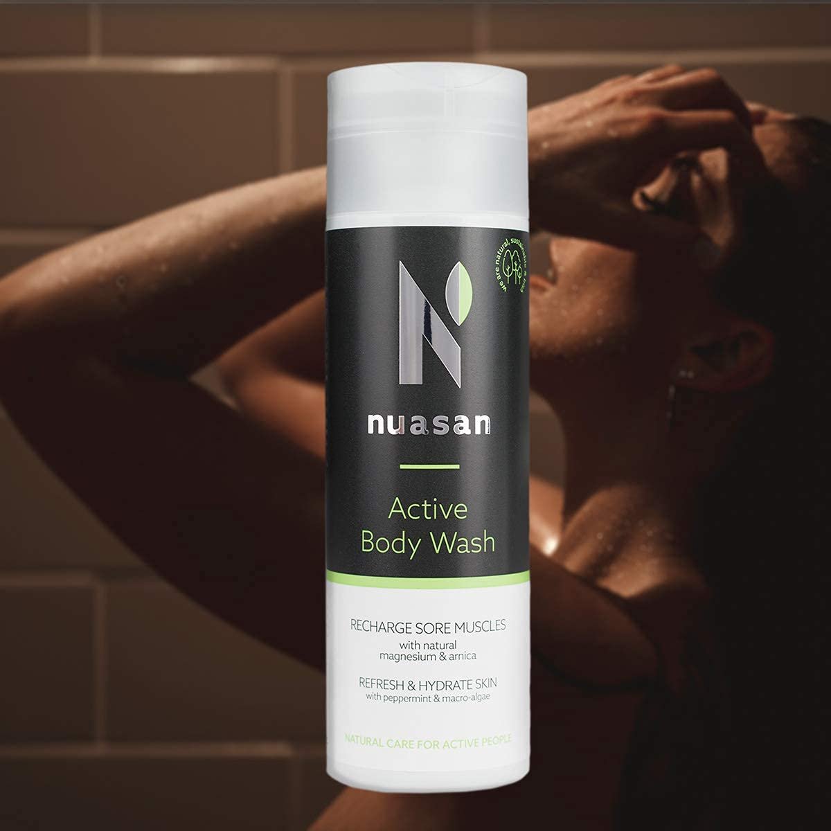 Натуральний гель для душу Nuasan Active Body Wash з арнікою та магнієм, фото №7 Натуральний гель для душу Nuasan Active Body Wash з арнікою та магнієм, фото №7