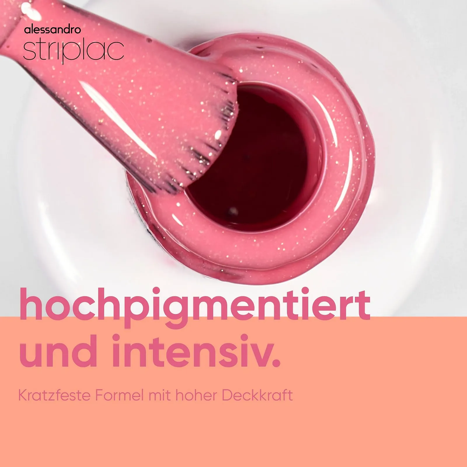 Гель-лак alessandro Striplac Hula Love Shimmer Розовый, 6.5 мл, фото №3