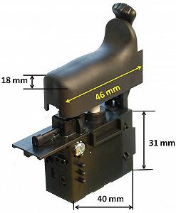 Кнопка дрелі Makita DP3003 DP4001 DP4003 651991-4, арт.кн712