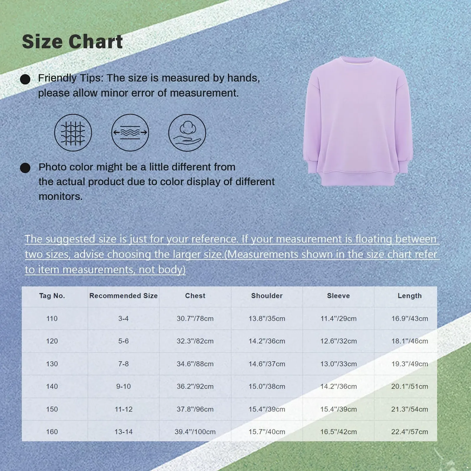 Raenseen Пуловер для девочек и мальчиков, теплый свитшот с длинными рукавами и круглым вырезом для осени и зимы, фото №7