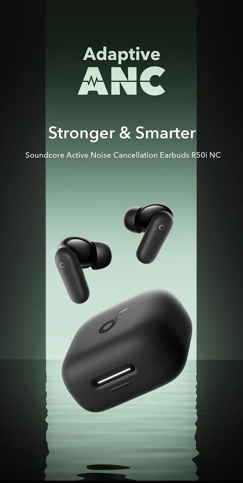 Наушники Anker Soundcore R50i NC Black, фото №13 Наушники Anker Soundcore R50i NC Black, фото №13