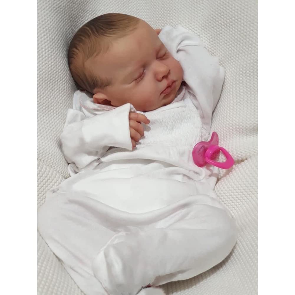 Кукла Lonian Reborn Baby Lifelike Real Soft Touch 50 см Коллекционная художественная с ручным рисунком волос, фото №1