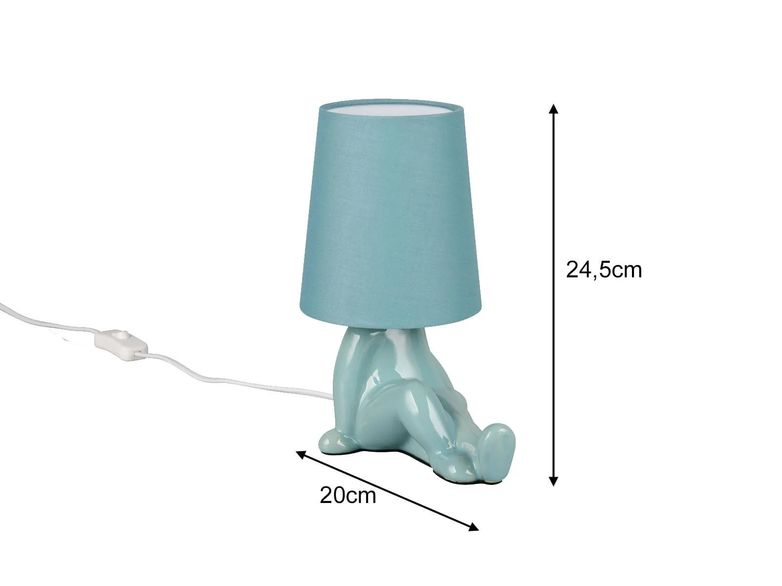 Настільна лампа meineWunschleuchte Ceramic 24.5 см Blue, фото №4