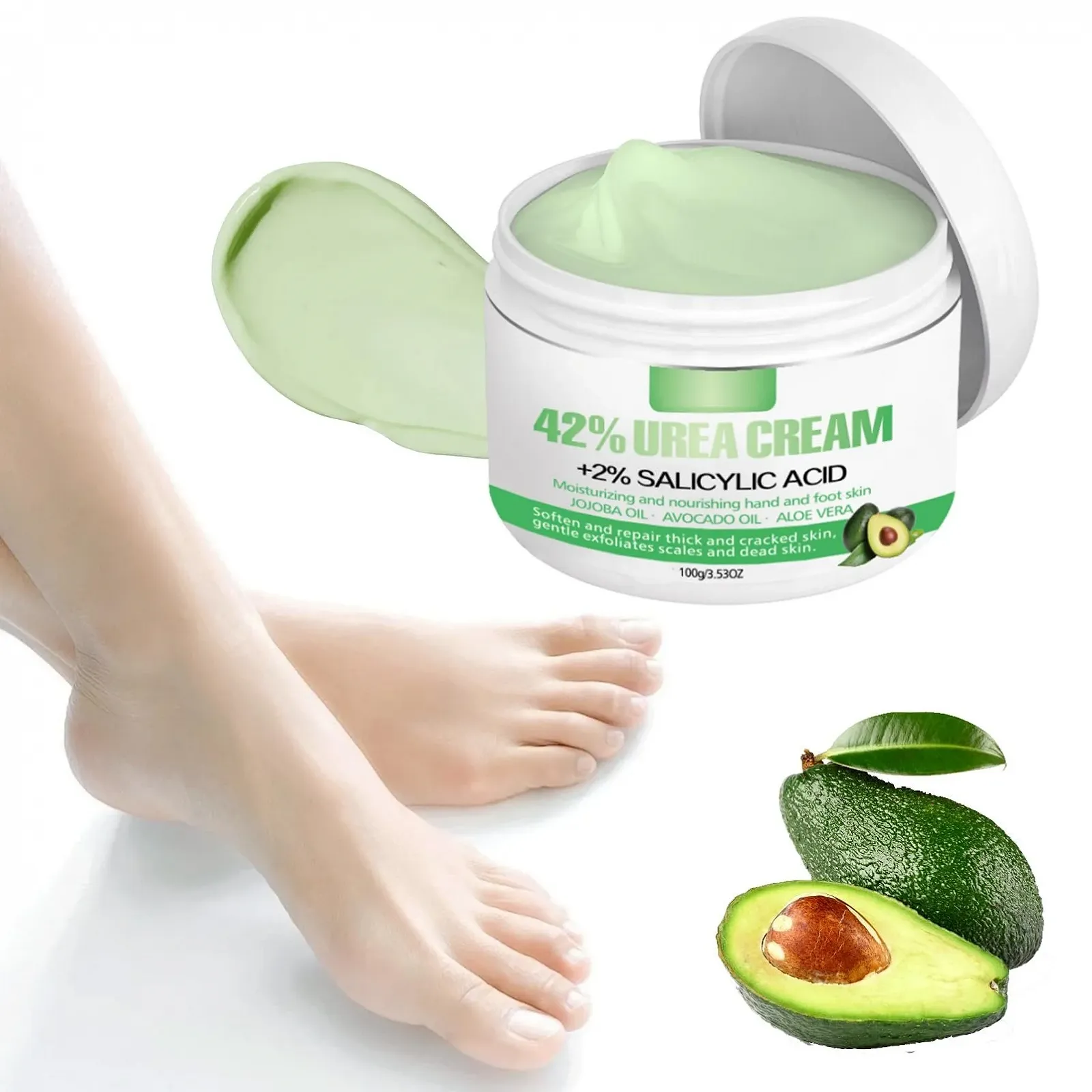 Крем для ног и рук с мочевиной 42% и салициловой кислотой 2% против мозолей и натоптышей, фото №5