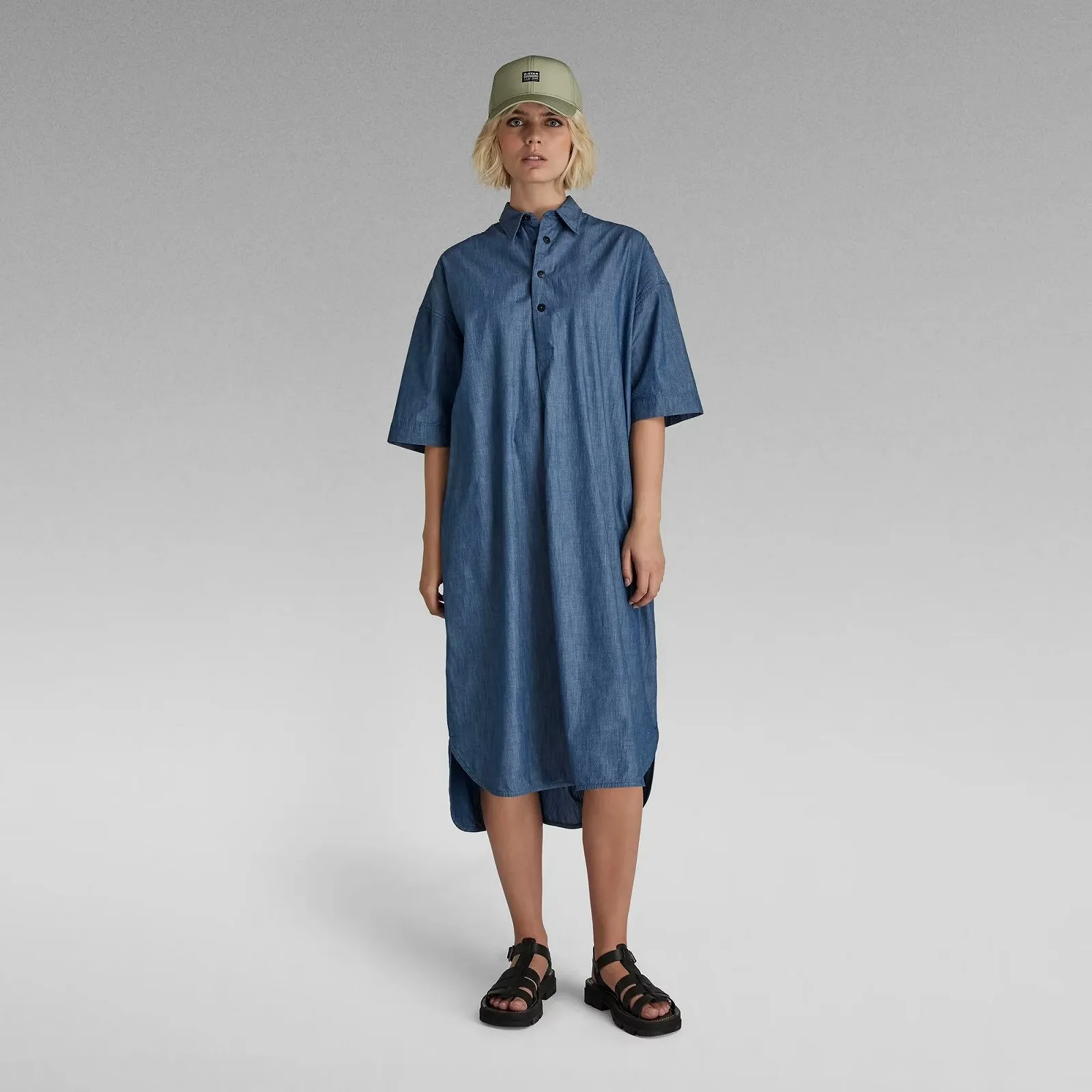 Женское платье G-Star RAW Long Shirt Dress - L, фото №5