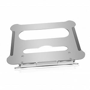 Подставка для ноутбука NUOBESTY складная из алюминиевого сплава, регулируемая по высоте, серебряная, для дома, офиса и путешествий - Фото 1