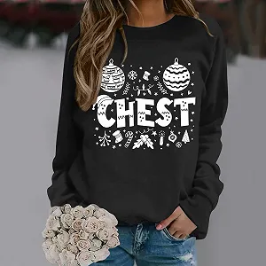 Рождественский Свитер Женская Рождественская Футболка для Женщин Buffalo Plaid Tees Топы Рождественская Футболка с Длинным Рукавом Праздничная Графика Зимняя Блузка Топы Рождественская Футболка Женская synthetic.ua - Фото 1