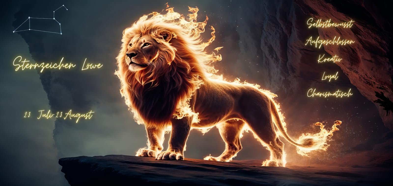 Кухоль Лев Loewe Zodiac 330 мл, кухоль знаку зодіаку Лев, фото №4