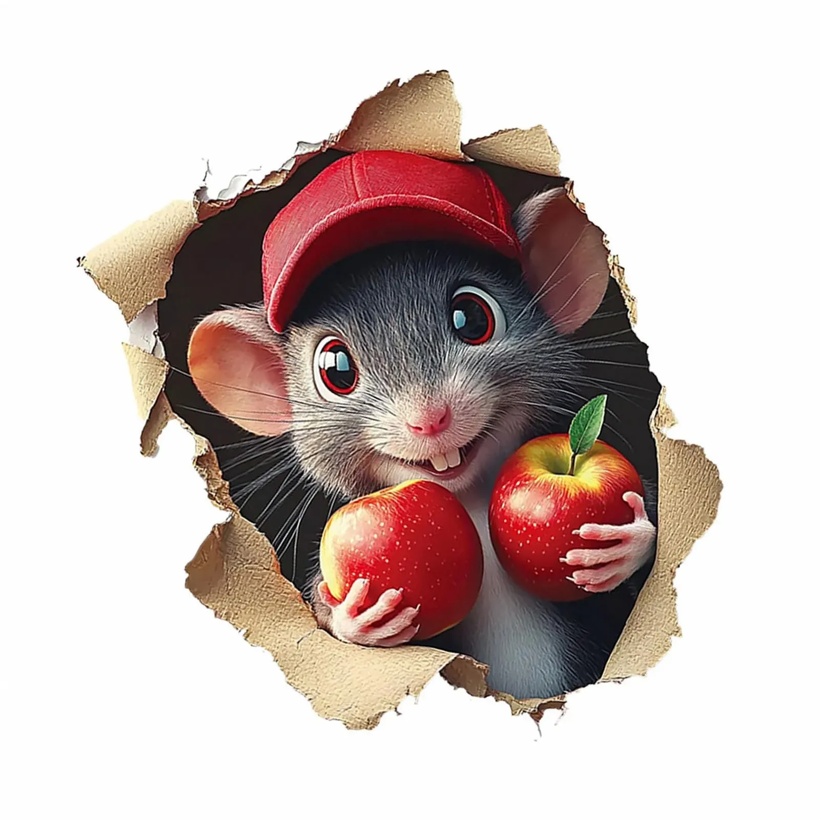 Наклейка на стіну 3D Cartoon Look знімна самоклеюча плівкова, фото №9 Наклейка на стіну 3D Cartoon Look знімна самоклеюча плівкова, фото №9