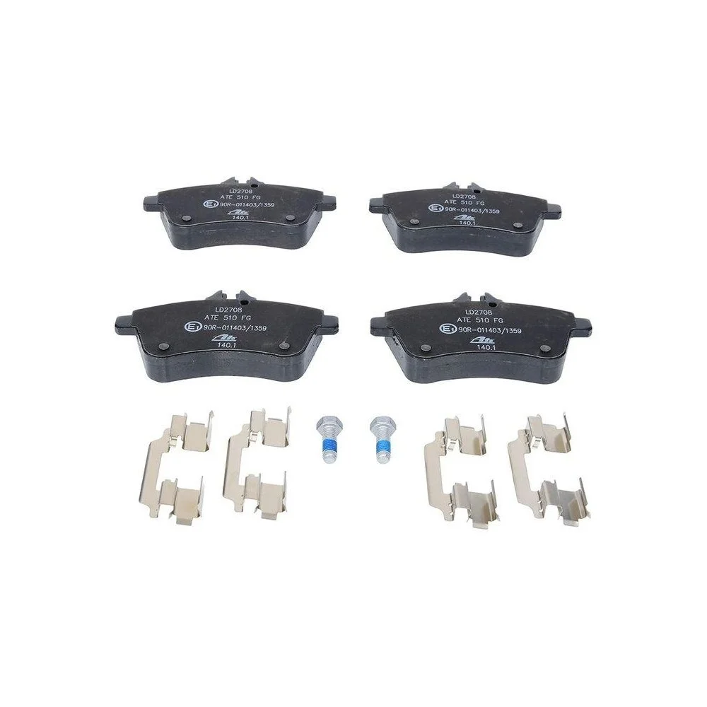 Комплект гальмівних колодок, дискове гальмо ATE Ceramic 13.0470-2708.2 для MERCEDES-BENZ, фото №1 Комплект гальмівних колодок, дискове гальмо ATE Ceramic 13.0470-2708.2 для MERCEDES-BENZ, фото №1