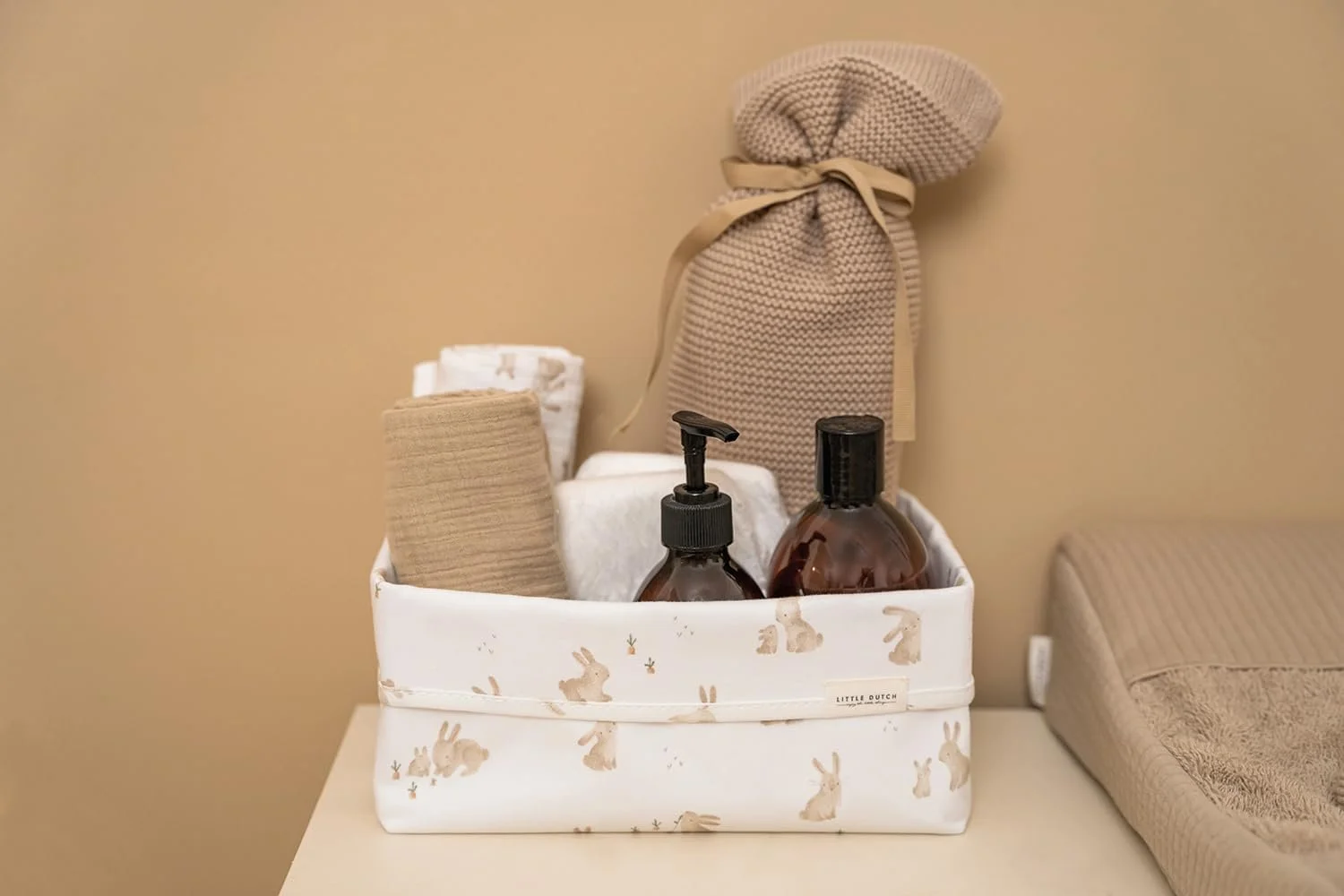 Органайзер для пеленального столика Little Dutch Baby Bunny TE30503023 Большая Newborn Naturals, фото №3