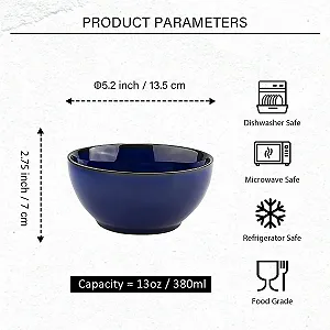Миска binsakao Керамическая Набор 6 штук synthetic.ua - Фото 1