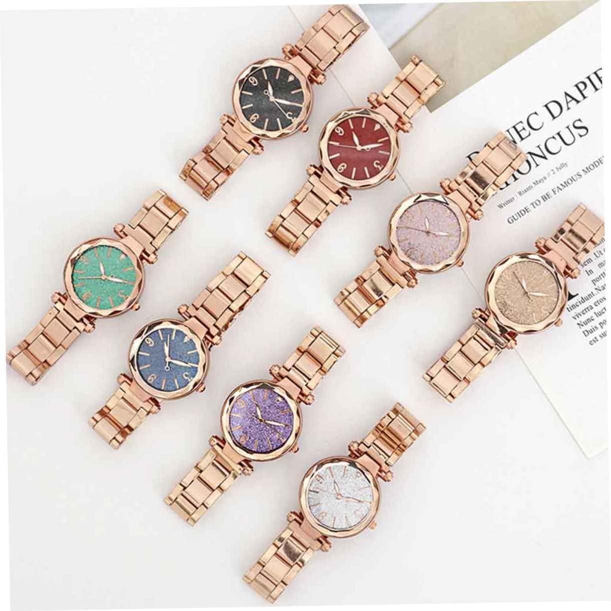 Кварцевые Часы Healvian Женские Розовые, фото №3 Кварцевые Часы Healvian Женские Розовые, фото №3