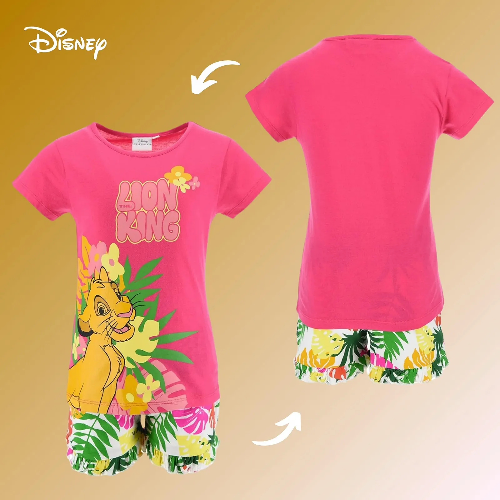 Комплект Одягу Disney Король Лев для Дівчаток М'яка Бавовна Дизайн Сімба, фото №9 Комплект Одягу Disney Король Лев для Дівчаток М'яка Бавовна Дизайн Сімба, фото №9