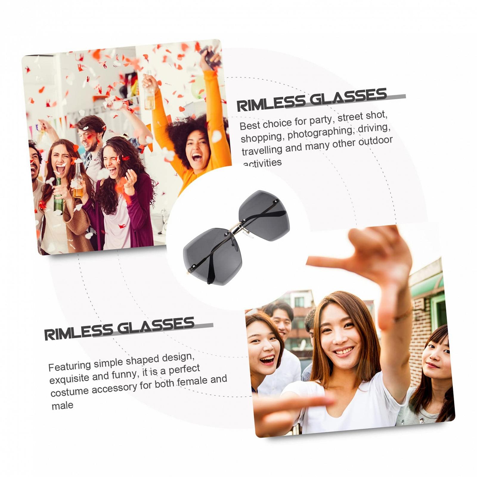 Сонцезахисні окуляри PACKOVE Геометричні Різні кольори, 3 шт, фото №5