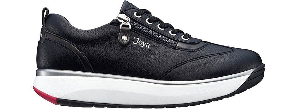 Кроссовки JOYA Laura Черные женские из мягкой фрезерованной кожи на шнуровке, фото №1