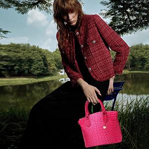 Сумка жіноча NICOLE & DORIS, середня, крокодиловий візерунок, елегантна, лакована шкіра, для офісу, покупок та подорожей synthetic.ua - Фото 1