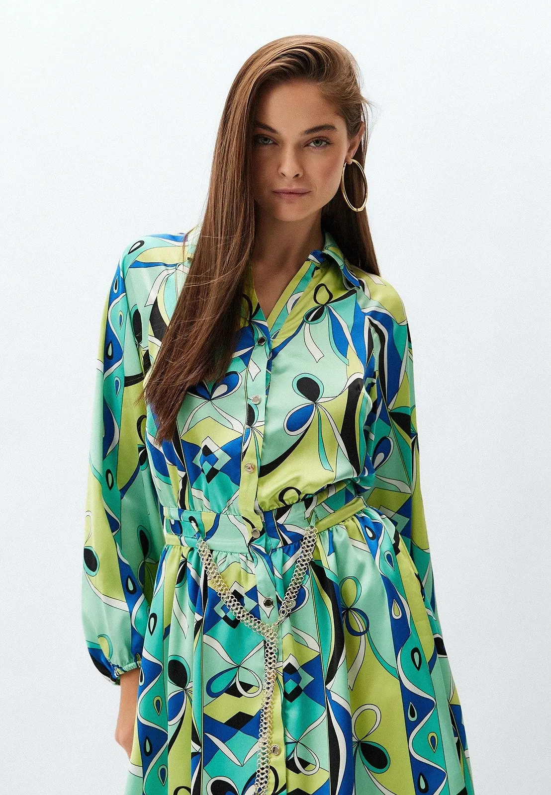 Женское платье GUESS by Marciano Geometric Vibrance Разноцветное - 42, фото №2