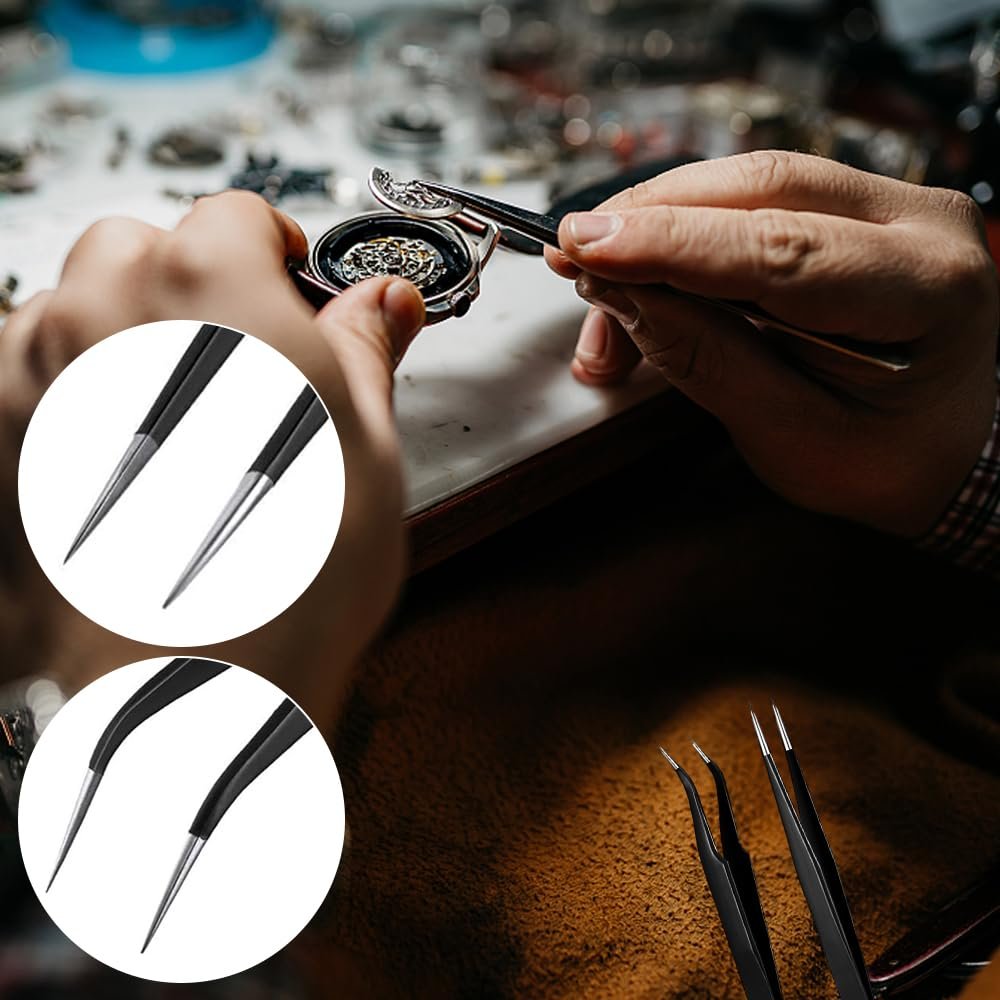 Набір Викруток Precision з 8 предметів для годинників з 2 пінцетами, Викрутки для ремонту окулярів 0.6/0.8/1.0/1.2/1.4/1.6 мм для годинників окулярів ювелірних виробів, фото №5 Набір Викруток Precision з 8 предметів для годинників з 2 пінцетами, Викрутки для ремонту окулярів 0.6/0.8/1.0/1.2/1.4/1.6 мм для годинників окулярів ювелірних виробів, фото №5