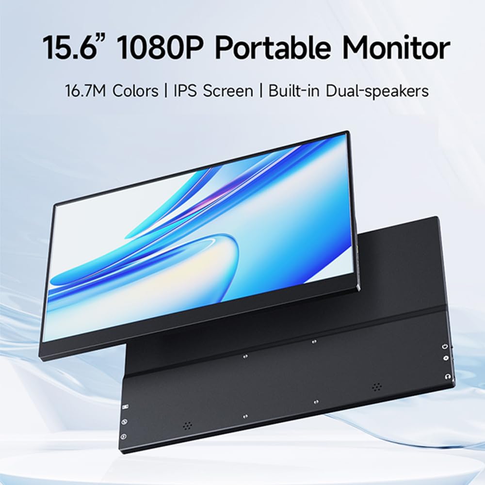 Монитор Docooler Portable 15 дюймов FHD1080P IPS с встроенными динамиками, фото №6