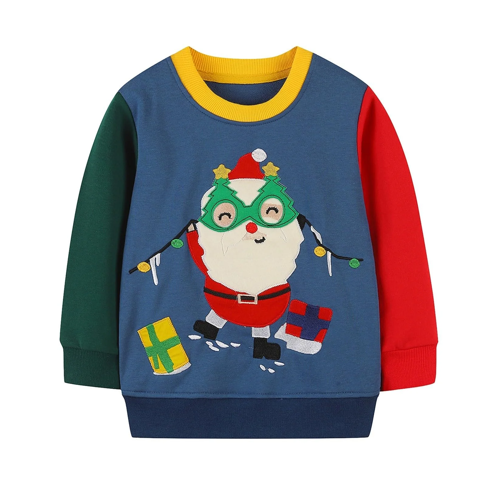 Худі з капюшоном з вишивкою Санти для дівчинки, фото №1