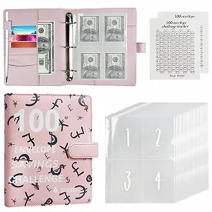 Скарбничка з лічильником багаторазова папка A5 PU шкіра - Фото 1